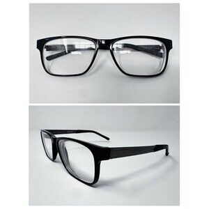 Randolph Keesler Eyeglass Frames Black Rectangle Japan 58-15-145 (B)